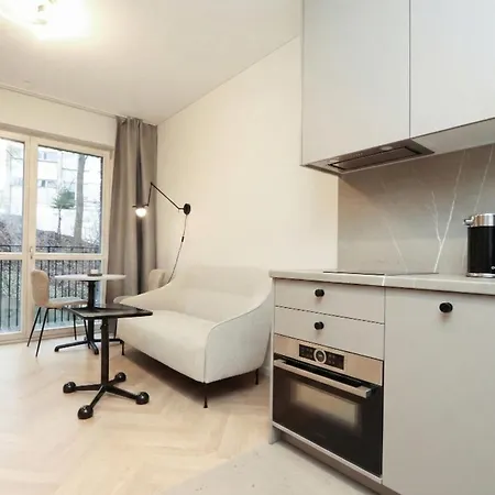 New Cozy Designer In Uzupis Walk To Old Town In A Luxury Building Garden View Balcony