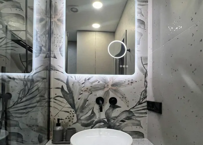 New Cozy Designer In Uzupis Walk To Old Town In A Luxury Building Garden View Balcony 维尔纽斯