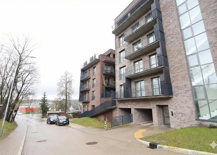 New Cozy Designer In Uzupis Walk To Old Town In A Luxury Building Garden View Balcony * 빌뉴스