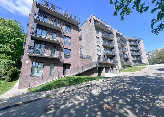 Apartment New Cozy Designer In Uzupis Walk To Old Town In A Luxury Building Garden View Balcony Vilnius