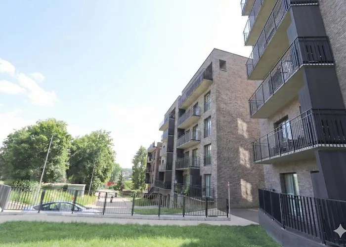 New Cozy Designer In Uzupis Walk To Old Town In A Luxury Building Garden View Balcony Apartment Vilnius